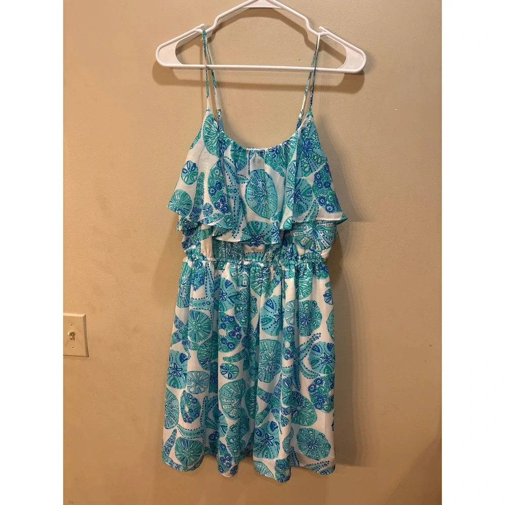 NEW Lilly Pulitzer for Target Blue White Sea Urchin Tank Top + Dress Bundle M